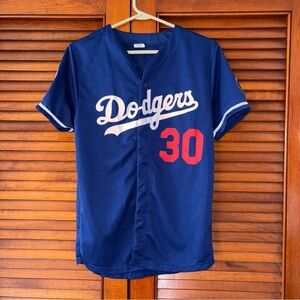 Dodgers Adult medium number 30 Robert’s Blue Baseball Jersey